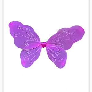 Princess Butterfly wings large size pink 26”x 16”